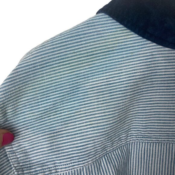 Casey & Max Christmas Shirt Blouse Womens Large Embroidered Christmas Trees VTG - Picture 10 of 10